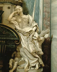 Nächstenliebe vom Denkmal für Urban VIII (1623-44)